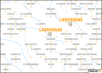 map of Las Miradas