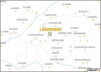 map of Las Miridas