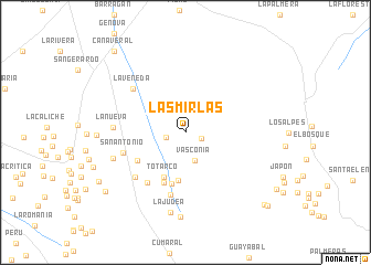 map of Las Mirlas