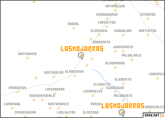 map of Las Mojarras