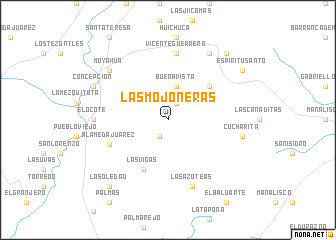 map of Las Mojoneras