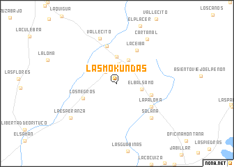 map of Las Mokundas