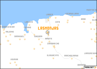 map of Las Monjas