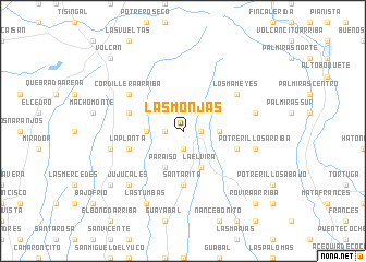 map of Las Monjas