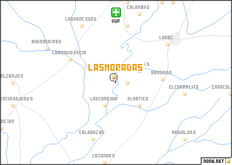 map of Las Moradas