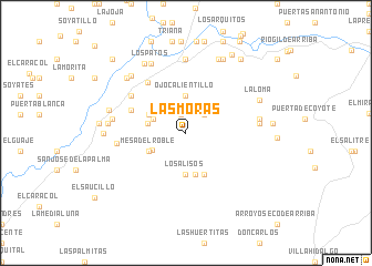 map of Las Moras
