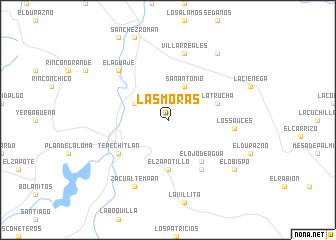 map of Las Moras