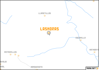 map of Las Moras