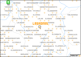 map of Las Moras