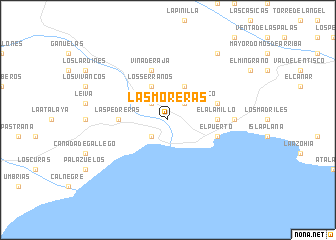 map of Las Moreras