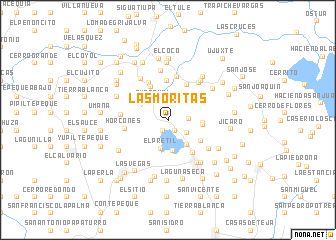 map of Las Moritas