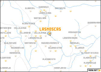 map of Las Moscas