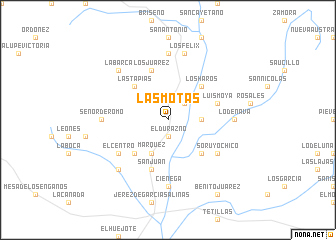 map of Las Motas