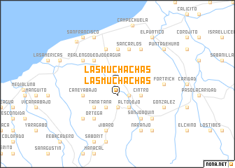 map of Las Muchachas