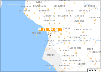 map of Las Múcuras