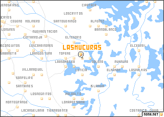 map of Las Múcuras