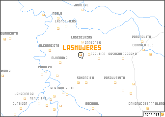 map of Las Mujeres