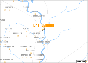 map of Las Mujeres