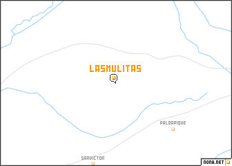 map of Las Mulitas