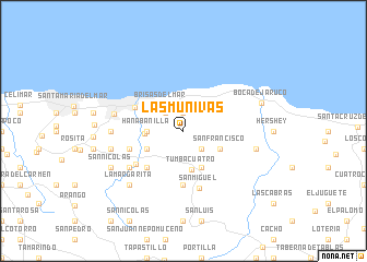 map of Las Munivas