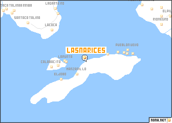 map of Las Narices