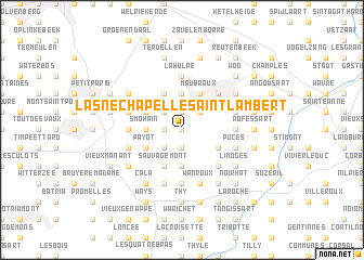 map of Lasne-Chapelle-Saint-Lambert
