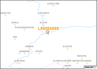 map of Las Negras