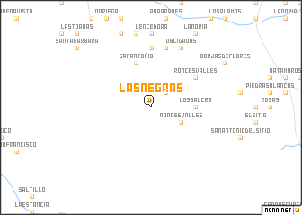 map of Las Negras