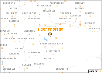 map of Las Negritas