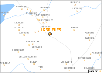 map of Las Nieves