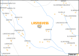 map of Las Nieves