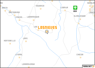 map of Las Nieves