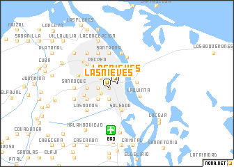 map of Las Nieves