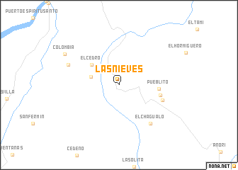 map of Las Nieves