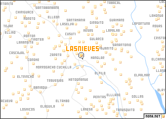 map of Las Nieves