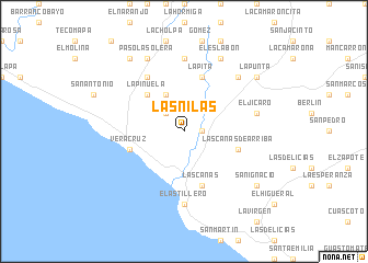 map of Las Nilas