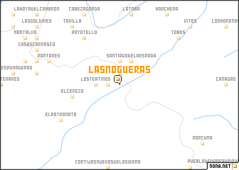 map of Las Nogueras