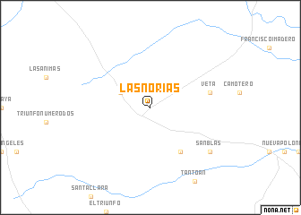 map of Las Norias