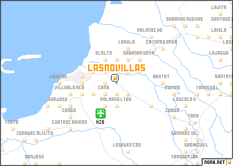 map of Las Novillas