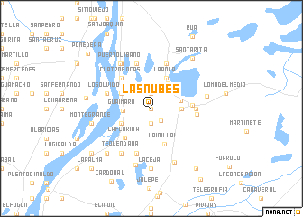 map of Las Nubes