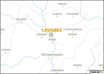 map of Las Nubes