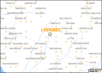 map of Las Nubes