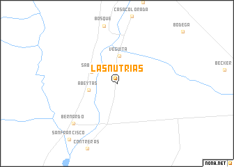 map of Las Nutrias