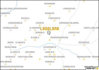 map of La Solana