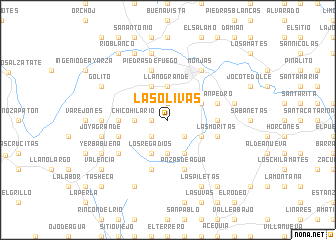 map of Las Olivas