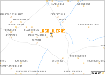 map of Las Oliveras