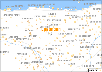 map of La Sonora