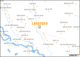 map of La Sonora