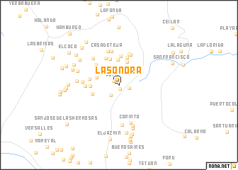 map of La Sonora