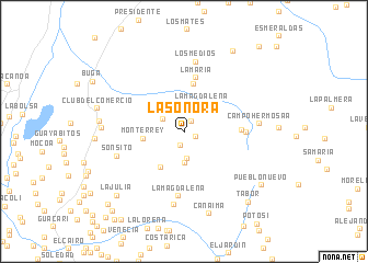 map of La Sonora